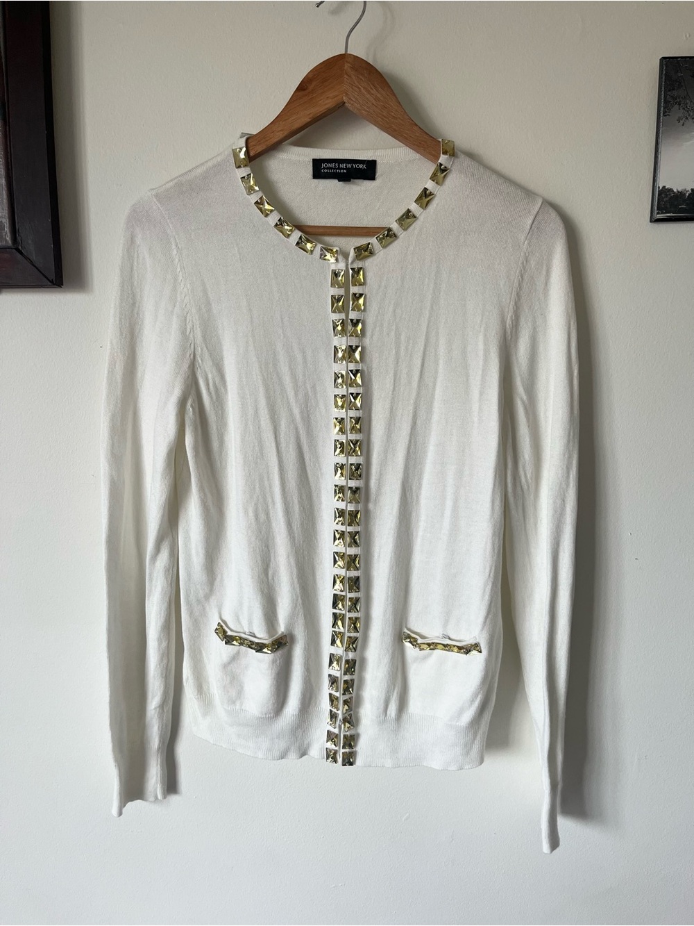 Jones New York Studded Cardigan- Medium